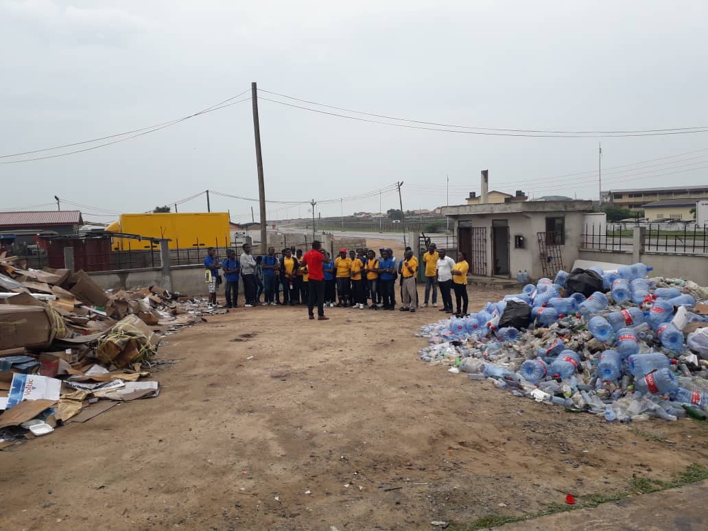 Students from Bishop Bowers School touring the Ga-Mashie Aerobic Compost Facility