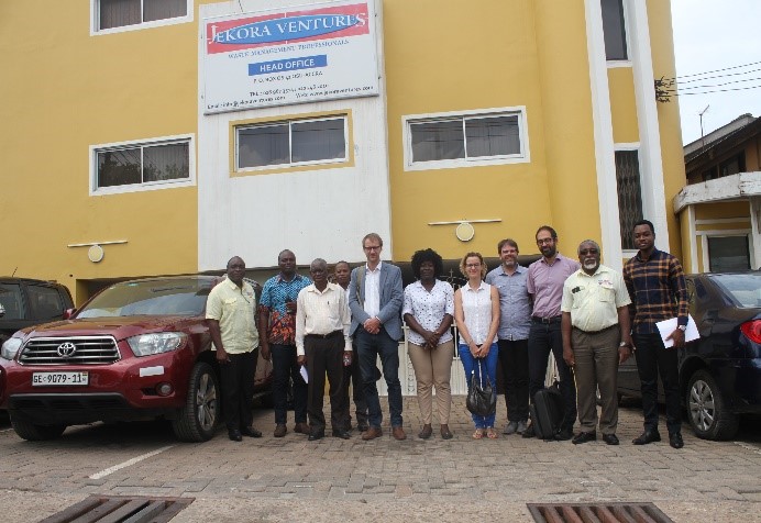Delegation from Paris touring Jekora Ventures compost facility in Accra